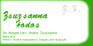 zsuzsanna hodos business card